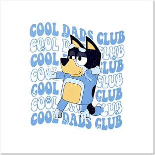 Blu Cool Dad Club bandit Cool Dad Funny Cute Posters and Art